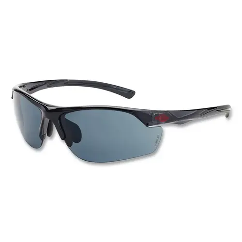 Crossfire AR3 Premium Safety Eyewear, Super Dark Smoke Lens, Crystal Black Frame - pack of 12