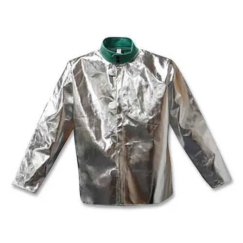 Aluminized Fabric Coat, Large, Silver Aluminized Fabric Coat, Large, Silver