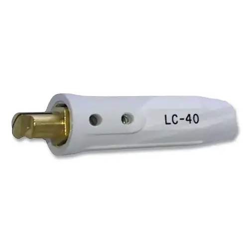LC-40 Male Cable Connector, 350 A, White