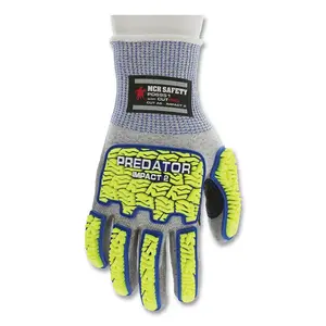 PREDATOR PD6951S Predator  Mechanics Work Gloves, HyperMax /Polyurethane/PD6 Tire Tread, Small, Gray Knit/Coating - 2 per pack x12 packs