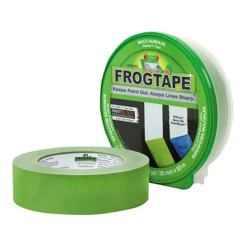 FrogTape Multi-Surface Painter's Tapes, 24mm x 55m, 5.7 mil, Green - pack of 36 FrogTape Multi-Surface Painter's Tapes, 24mm x 55m, 5.7 mil, Green - pack of 36