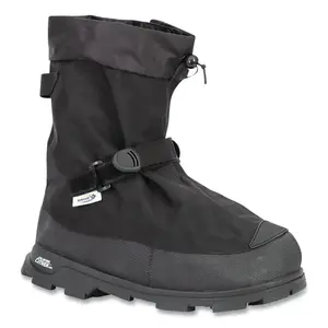 NEOS Overshoe VNG1HEELLRG Voyager  Overshoes, with Heel, Large, 11 in H, 500 Denier Nylon/Polyurethane/SS Cleats, Black Pair