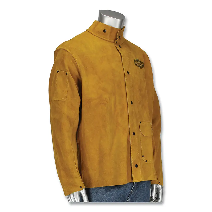 IRONCAT LEATHER JACKET ANODIZED SNAPS AND RIVETS SOAPS 7005/2XL
