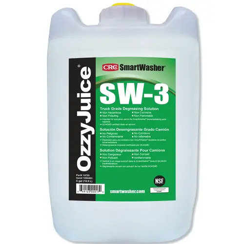 OzzyJuice SW-3 Truck Grade Degreasing Solution, 5-gal Jug Clear