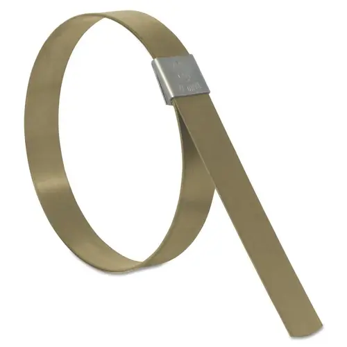 CP Series Center Punch Clamp, 1.25 in dia, 5/8 in Wide, 0.025 in Thick, Galvanized Carbon Steel - pack of 100