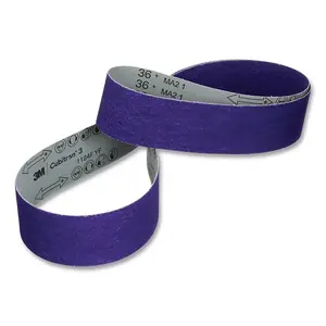CUBITRON 06806066598 Cubitron  3 Cloth Belt 1184F, 1 in W x 132 in L, 36+ Grit, Film-lok, Single-flex Purple
