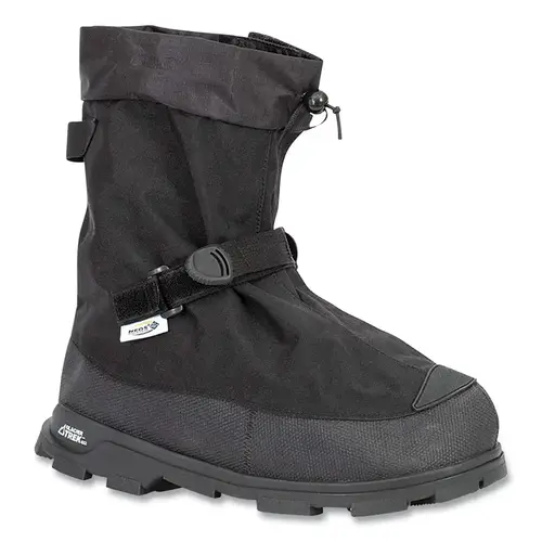 Voyager Glacier Trek  SPK Overshoe, Medium, W/ Heel, 11 in H, 500 Denier Nylon, Black Pair