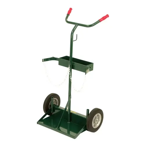 Series 140 Truck, Holds 9-1/4 in to 10-1/2 in Cylinders, 10 in Solid Rubber, Ball Bearing Wheels Harper Green Series 140 Truck, Holds 9-1/4 in to 10-1/2 in Cylinders, 10 in Solid Rubber, Ball Bearing Wheels Harper Green