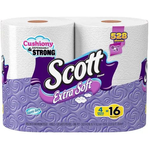 SCOTT EXTRA SOFT BATH TISSUE MR 4PK 528 FSC MIX SGSNA-COC-005460 SCOTT EXTRA SOFT BATH TISSUE MR 4PK 528 FSC MIX SGSNA-COC-005460