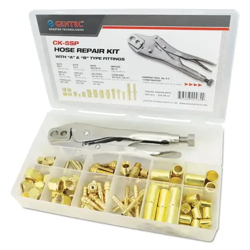 Hose Repair Kits, Includes Splicers, Crimping Tool, Couplers, Nuts, Nipples Hose Repair Kits, Includes Splicers, Crimping Tool, Couplers, Nuts, Nipples