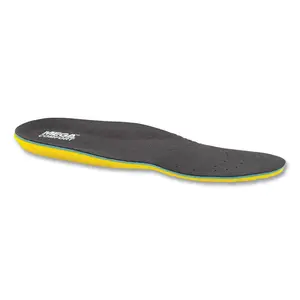 MegaComfort PAMESDM1213 ESD Anti-Static Insole, Men's 12 and 13, Dual-Layer Memory Foam, Black/Yellow - 2 per pack x10 packs