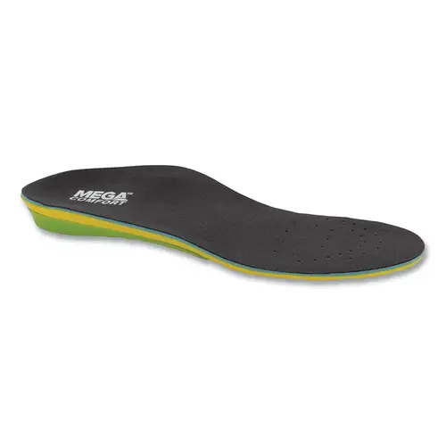 MultiThotic 3-in-1 Orthotic Insole, Men's 12 and 13, Dual Layer Memory Foam/ Medical Grade Polyplastic, Yellow/Green - 2 per pack x10 packs MultiThotic 3-in-1 Orthotic Insole, Men's 12 and 13, Dual Layer Memory Foam/ Medical Grade Polyplastic, Yellow/Green - 2 per pack x10 packs