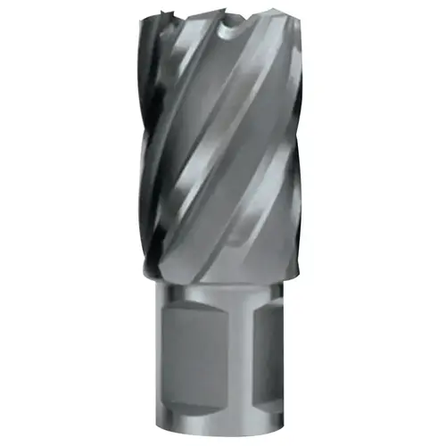 Cyclone HSS Premium Grade Annular Cutter, 1-1/8 in dia x 2 in Depth, 3/4 in Weldon Shank, Includes Pilot Pin