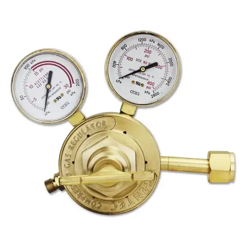 GenTec 153Y153 Single Stage Regulators, Acetylene, CGA 300, 400 psi ...