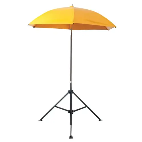 Heavy-Duty Construction Umbrella, 7 ft, Yellow, Vinyl, Includes Extension Pole/Case Heavy-Duty Construction Umbrella, 7 ft, Yellow, Vinyl, Includes Extension Pole/Case