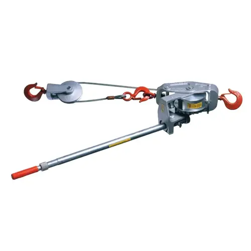 Cable Ratchet Hoist-Winches, 3 Tons Capacity, 15 ft Lifting Height, 105 lbf Cable Ratchet Hoist-Winches, 3 Tons Capacity, 15 ft Lifting Height, 105 lbf