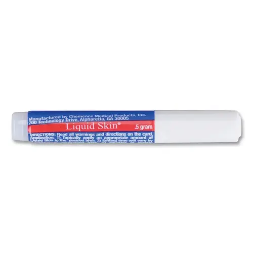Liquid Bandage, 4 in W, 3 in L, 0.5 g, Pipette Clear