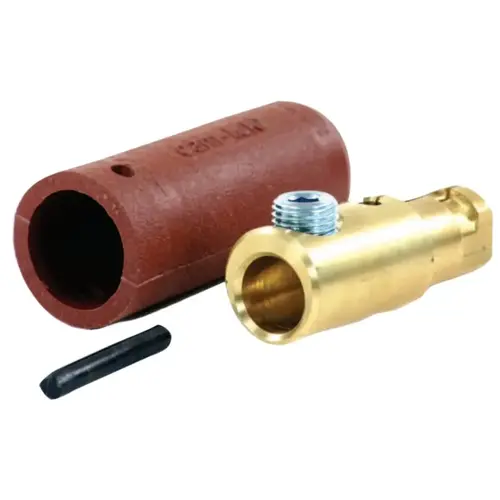 Cam-Lok F Series Connector, Male, 1/0-3/0 Capacity, Red - pack of 10 Cam-Lok F Series Connector, Male, 1/0-3/0 Capacity, Red - pack of 10