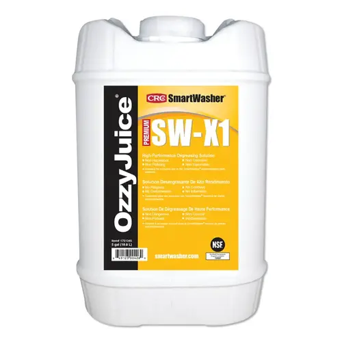 OzzyJuice  SW-X1 HP Degreasing Solution, 5 gal, Jug, Mild Scent Clear
