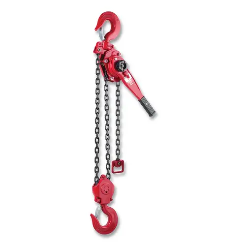 Lever Chain Ratchet Hoist, 13200 lb load capacity, 10 ft lift