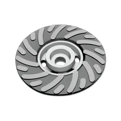 Backing Pad, 11,000 rpm, 4 1/2 in x 5/8 in - 11, Medium Black