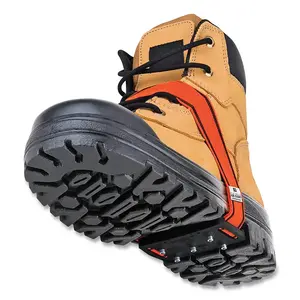 K1 SERIES V9770150O/S Mid-Sole Ice Cleat, One Size, Polymer Blend, Hi-Vis Orange, Original Profile Pair