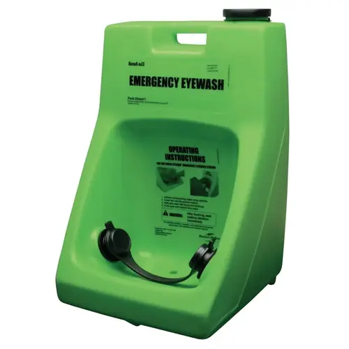 Porta Stream  I Emergency Eyewash Station, 6 gal, Gravity Feed, Stand, Cart or Wall Mount Green
