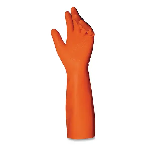 Trionic O-240 Tripolymer Coated Gloves, Size 10, Orange - 2 per pack x72 packs Trionic O-240 Tripolymer Coated Gloves, Size 10, Orange - 2 per pack x72 packs