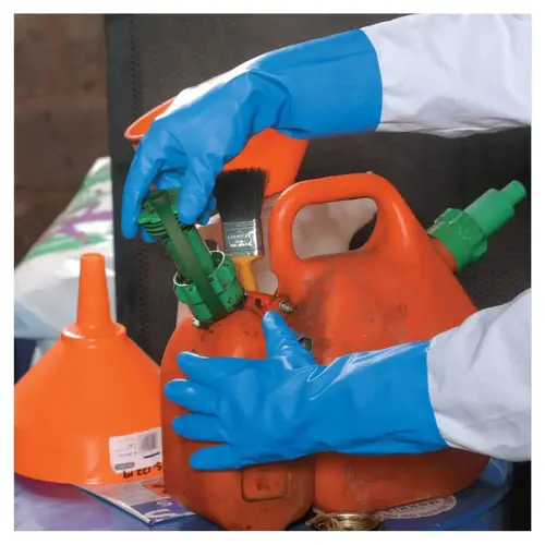 88-356 Light-Duty Natural Latex Rubber Gloves, Blue, 9 - 2 per pack x144 packs