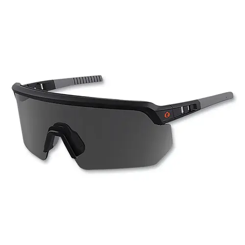 Skullerz  AEGIR Safety Glasses/Sunglasses, Smoke Polycarbonate Lens, Fog-Off+  Coating, Matte Black Frame - pack of 12