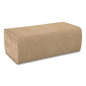 CASCADES PRO 2008 Folded Paper Hand Towel, Kraft, 9 in W x 9.45 in L Sheet, 250 Sheets/RL, 1-Ply, Single Fold