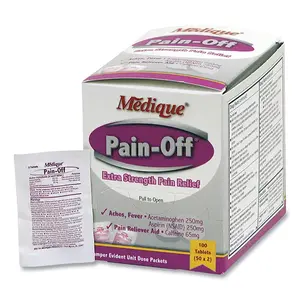 MEDIQUE 22833 Pain-Off  Pain Reliever, 50 per Box