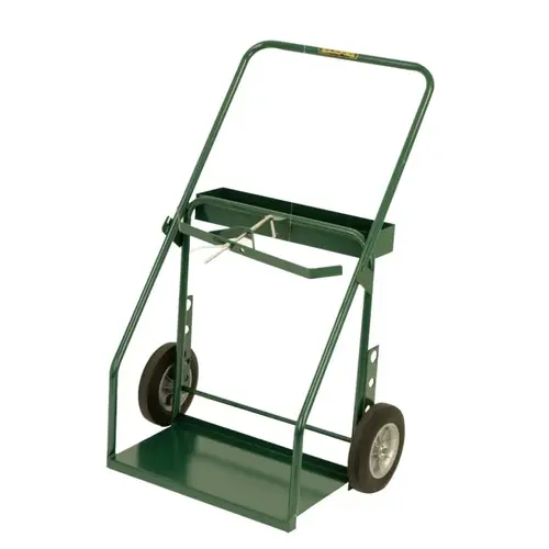 Series 300 Trucks, Holds 9 1/4"-13" Cylinder, 10" Solid Rubber, B.B. Wheels Harper Green Series 300 Trucks, Holds 9 1/4"-13" Cylinder, 10" Solid Rubber, B.B. Wheels Harper Green