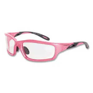 CROSSFIRE 2254 Infinity Premium Safety Eyewear, Clear Lens, Polycarbonate, Hard Coat, Pink Pearl Frame - pack of 12