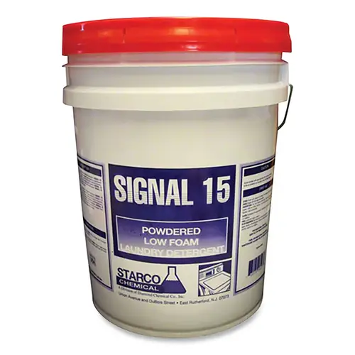 Signal 15 Laundry Detergent, 50 lb, Pail, Powder