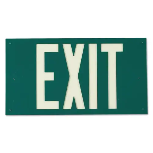 Glo Exit Signs, Green Glo Exit Signs, Green