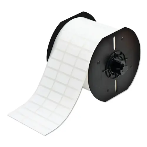 B33 Series WorkHorse White Polyester Labels, 0.5 in x 1 in, White B33 Series WorkHorse White Polyester Labels, 0.5 in x 1 in, White