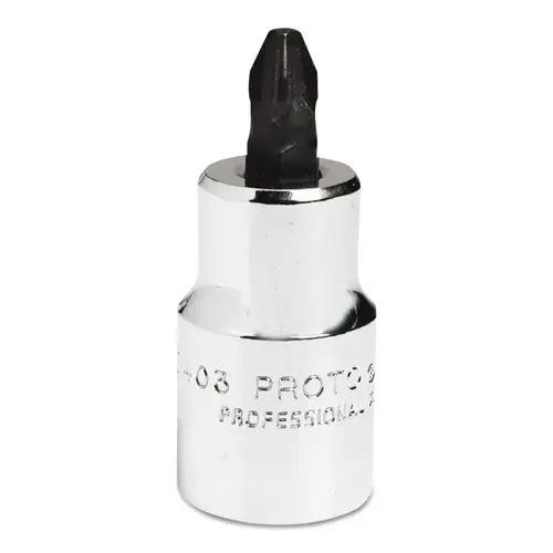 Phillips Screwdriver Bits, 1/2 in Drive, #3 Tip Phillips Screwdriver Bits, 1/2 in Drive, #3 Tip