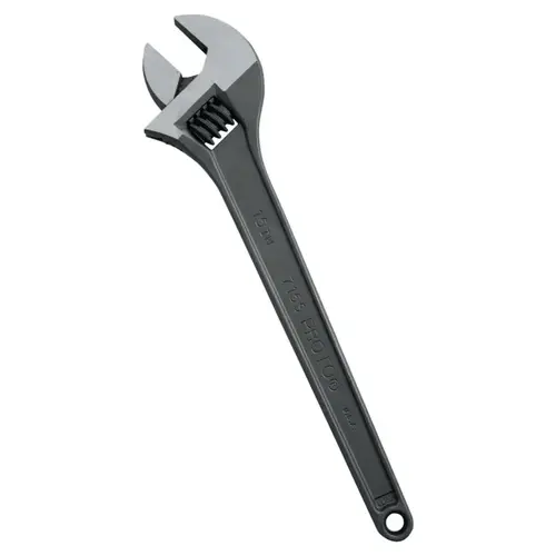 Protoblack Adjustable Wrenches, 15 in Long, 1-11/16 in Opening, Black Oxide Protoblack Adjustable Wrenches, 15 in Long, 1-11/16 in Opening, Black Oxide