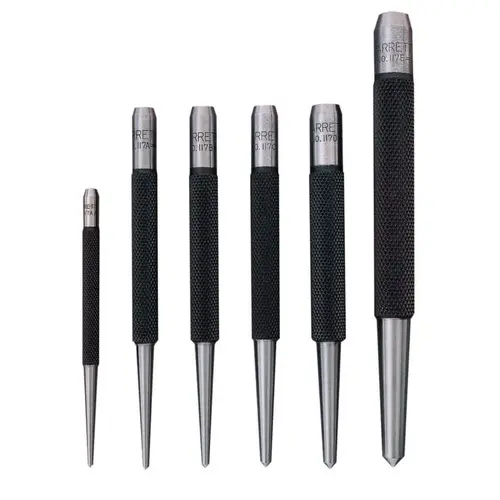 Center Punches w/Round Shank, 4 in, 1/8 in tip, Steel Center Punches w/Round Shank, 4 in, 1/8 in tip, Steel