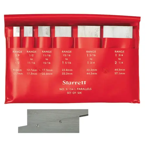 154 Series Adjustable Parallel Set, 3/8 in to 2-1/4 in 154 Series Adjustable Parallel Set, 3/8 in to 2-1/4 in