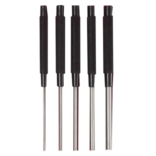 Drive Pin Punch Sets, 5 Piece, Round, English, Plain Box Drive Pin Punch Sets, 5 Piece, Round, English, Plain Box