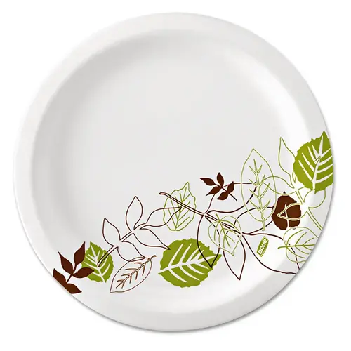 Dixie Ultra  Heavy Weight Paper Plate, 10 in, Pathways  Design - pack of 4