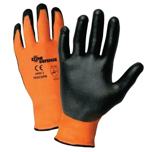 Zone Defense Gloves, Large, Orange/Black Zone Defense Gloves, Large, Orange/Black