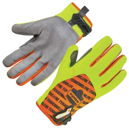 ProFlex 812 Standard Synthetic Leather Palm Mechanics Gloves, Poly Mesh, 2X-Large, Black/Hi-Vis Lime Pair ProFlex 812 Standard Synthetic Leather Palm Mechanics Gloves, Poly Mesh, 2X-Large, Black/Hi-Vis Lime Pair