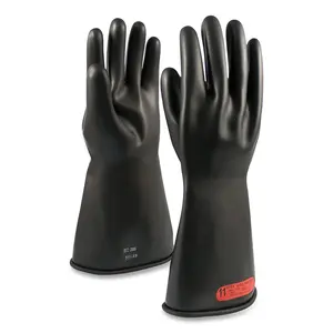 NOVAX 155-4-16/10 INSULATING GLOVE CLASS 4, BLK/ORN, STRAIGHT CUFF Pair