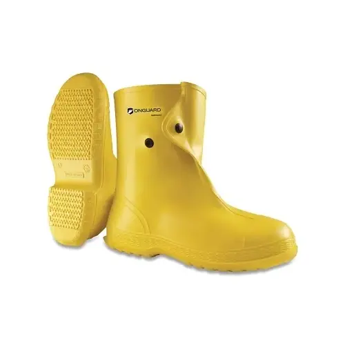 Overshoes, 2X-Large, 10 in, PVC, Yellow - 2 per pack x6 packs