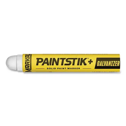 PAINTSTIK + GALVANIZER Solid Paint Marker, 11/16 in dia x 4.75 in L, White PAINTSTIK + GALVANIZER Solid Paint Marker, 11/16 in dia x 4.75 in L, White