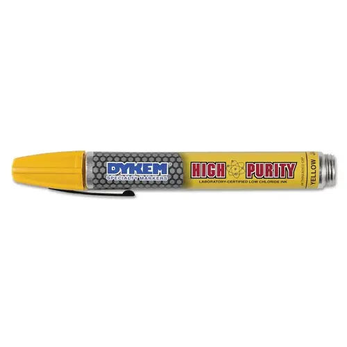 High Purity 44 Marker, Yellow, Medium, Threaded Cap - pack of 12 High Purity 44 Marker, Yellow, Medium, Threaded Cap - pack of 12
