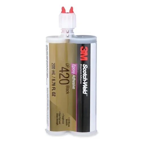 Scotch-Weld Epoxy Adhesive, DP420, 200 ml, Duo-Pak, Black Scotch-Weld Epoxy Adhesive, DP420, 200 ml, Duo-Pak, Black